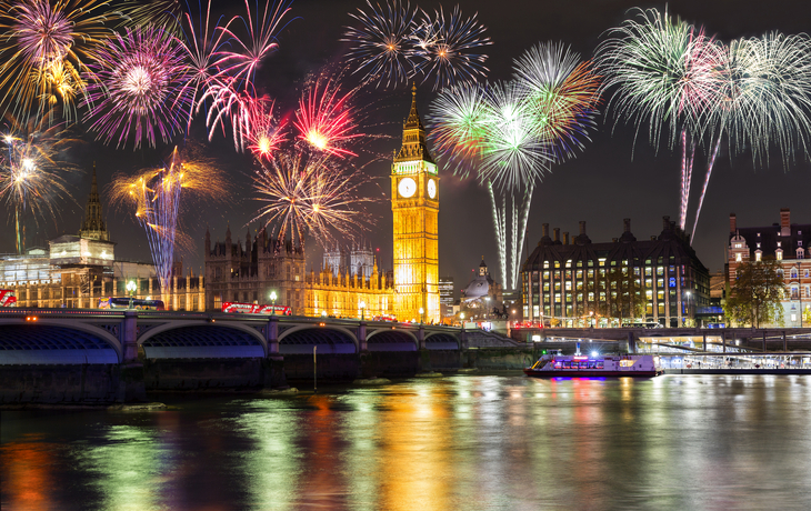 Feuerwerk in London mit Mango Tours